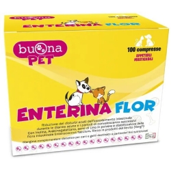 Buona Pet Enterina Flor 100 compresse appetibili - Mangime complementare per cani e gatti