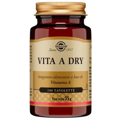 Solgar Vita A Dry 100 Tavolette - Integratore di vitamina A