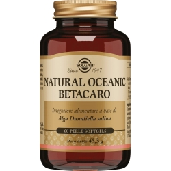 Solgar Natural Oceanic Betacaro 60 Perle - Integratore Per Il Trofismo Della Pelle