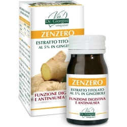 Zenzero Estratto Titolato 60 Pastiglie - Integratore Per La Funzione Digestiva
