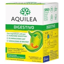 Aquilea Digestivo 30 Compresse Masticabili - Integratore Per La Funzione Digestiva