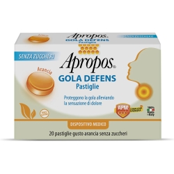 Apropos Gola Defens Gusto Arancia - 20 Pastiglie Per Il Mal Di Gola
