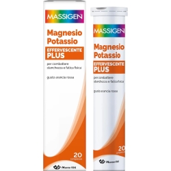 Massigen Magnesio e potassio effervescente plus 20 cpr