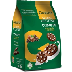 Senza glutine - Comete Biscotti cioccolato e nocciola 200 g