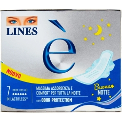 Lines È - 7 Assorbenti Notte Con Ali