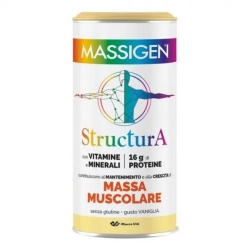 Massigen Structura Massa Muscolare - Integratore Gusto Vaniglia 252 G