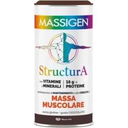Massigen Structura Massa Muscolare - Integratore Gusto Cioccolato 252 G
