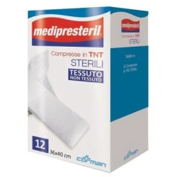 Medipresteril Compresse Di Garza Sterili In Tnt - 12 Compresse Da 36 x 40 cm