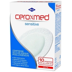 Ceroxmed Sensitive - 10 Compresse Oculari Adesive 9,5 x 6,5 cm