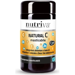 Nutriva Natural C 60 Compresse Masticabili - Integratore Immunostimolante
