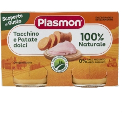 Plasmon Omogeneizzato di Tacchino e Patate Dolci 2x120g