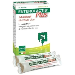 Enterolactis Plus 24 Mld - Integratore di fermenti lattici 14 Bustine