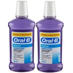 ORAL B Fluorinse Collutorio - 2 Flaconi Da 500 Ml
