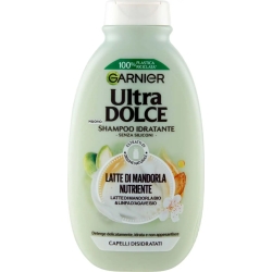 Garnier Ultra Dolce Latte di Mandorla e Linfa d'Agave - Shampoo Per Capelli Disidratati 250 Ml
