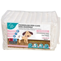 12 Pannolini Super Assorbenti Per Cani Taglia L