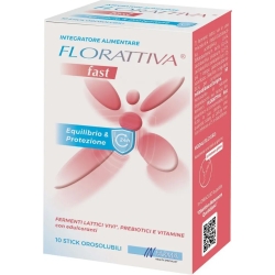 Florattiva Fast 10 Stick Orosolubili - Integratore Di Fermenti Lattici