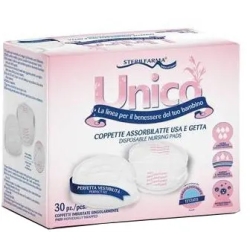 Unico - 30 Coppette Assorbilatte Usa e Getta
