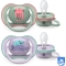 Avent Ultra Air 6-18M - 2 succhietti in silicone - Gatto/Orsi