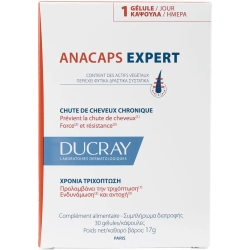 Ducray Anacaps Expert 30 Capsule - Integratore Per Capelli E Unghie