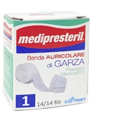 Medipresteril Benda Auricolare Garza 12/8 Da 2 x 500 cm
