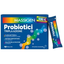 Massigen Probiotici 12 Stickpack - Integratore Di Fermenti Lattici Vivi