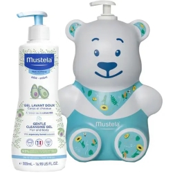 Mustela Orsetto copriflacone + Detergente delicato Corpo e Capelli 500 ml