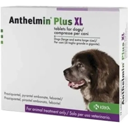 Anthelmin Plus XL 2 Compresse - Vermifugo per cani taglia grande