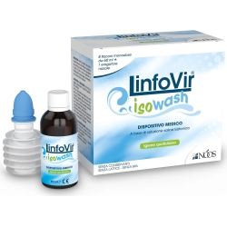 LinfoVir Isowash - 8 Flaconcini Monodose da 60 ml + 1 Erogatore Nasale