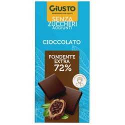 Senza zuccheri aggiunti - Cioccolato 72% Fondente Extra  85 g