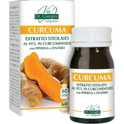 Curcuma Estratto Titolato 60 Pastiglie - Integratore per la funzionalità digestiva