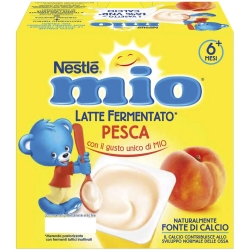 Mio - merenda al latte fermentato con pesca 4x100 g