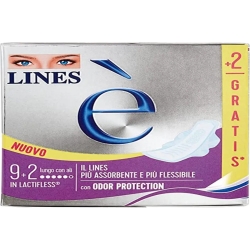 Lines È - 11 Assorbenti Lunghi Con Ali