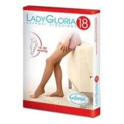 Gloria Med LadyGloria 18 - Gambaletto A Punta Aperta (18-20 mmHg) - Taglia 3 Sahara