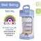 Chicco Well-Being - Biberon Flusso Lento 150 Ml - Bianco Rosa
