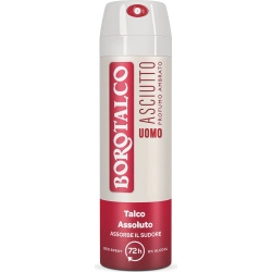 BOROTALCO Asciutto Uomo Profumo Ambrato - Deodorante 72h Spray 150 ml