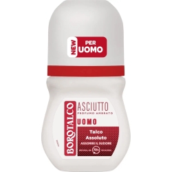 BOROTALCO Asciutto Uomo Profumo Ambrato - Deodorante 72h Roll-On 50 ml