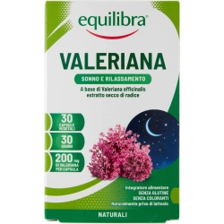 Equilibra Valeriana 30 Capsule - Integratore per il sonno e rilassamento