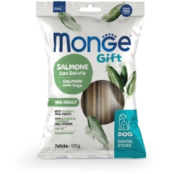 Gift  Salmone con Salvia - 7 dental sticks per cani mini