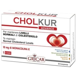 Cholkur Advance 30 compresse - integratore per il colesterolo