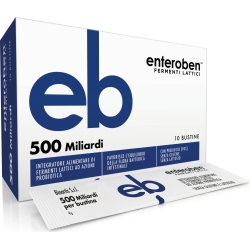 Enteroben 500 Miliardi 10 Stickpack - Integratore Di Fermenti Lattici