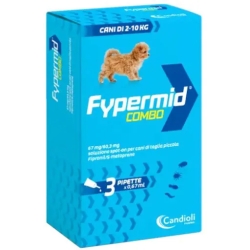 Fypermid Combo - Soluzione Spot-on per Cani Piccoli (2/10 kg) 3 Pipette da 0,67 ml