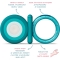 Suavinex Anello dentizione in silicone Step 2 - Farfalla azzurra +4M