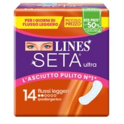 Lines Seta Ultra - 14 Assorbenti Per Flussi Leggeri