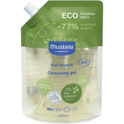Mustela Gel lavant bio - detergente corpo e capelli ecoricarica 400 ml