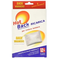 Hot Back - Ricarica per cintura lombare - 3 Bustine riscaldanti