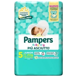 PAMPERS Baby Dry - 16 Pannolini Taglia 5 Junior (11-25 Kg)