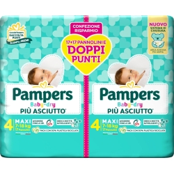 PAMPERS Baby Dry - 34 Pannolini Taglia 4 Maxi (7-18 Kg)