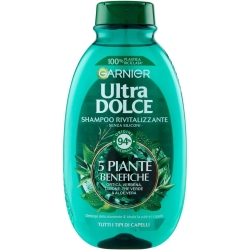 Garnier Ultra Dolce Thè Verde & 5 Piante Benefiche - Shampoo Per Capelli Normali 250 Ml