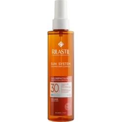 Rilastil Crema Solare 30 SPF Spray Olio Dermatologico Sun System Protezione Alta 200 ml