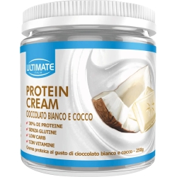 Ultimate Italia Protein Cream - Crema Spalmabile Cioccolato Bianco E Cocco 250g